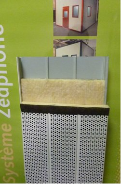 Écran acoustique EAS 60 - panneau haute efficacité avec tôle perforée et laine minérale_0