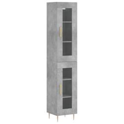 Helloshop26 - Buffet bahut commode armoire meuble de rangement organisateur cuisine salle de séjour salon haut 34,5 x 34 x 180 cm 02_0034411 - 300021_0