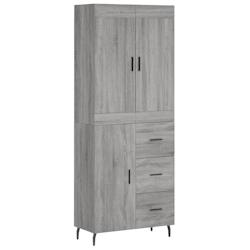 Helloshop26 - Buffet bahut commode armoire meuble de rangement organisateur cuisine salle de séjour salon haut sonoma 69,5 x 34 x 02_0035467 - 300021_0