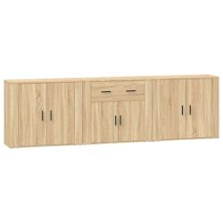 Helloshop26 - Buffet bahut commode armoire meuble de rangement organisateur cuisine salle de séjour salons 3 pcs sonoma bois 02_0037100 - 30002132135_0