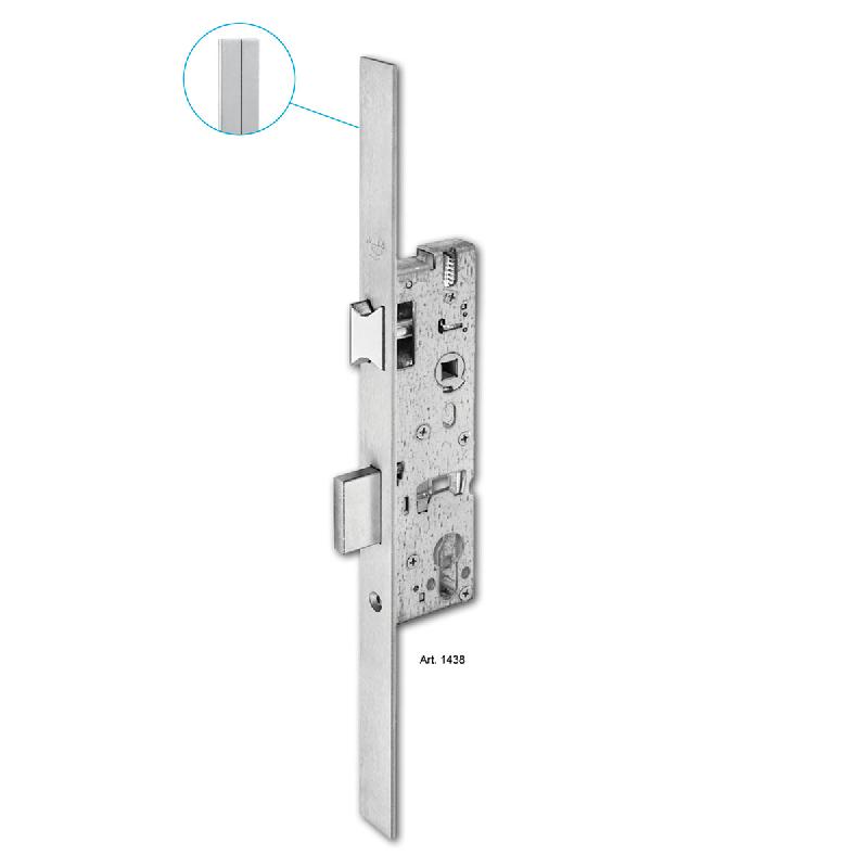 Serrure monopoint num1438pz axe 45mm têtière inox - WILKA - 1438pz-45 - 617752_0