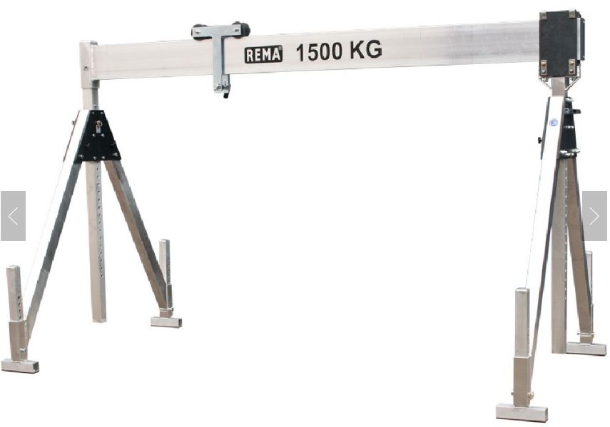 Portique de levage en aluminium - REMA type PKA - réglable et démontable - 98 à 156 kg_0