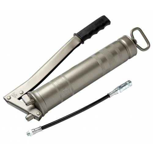 Pompe à graisse - Sam Outillage - 1,450 kg - Référence 680 avec raccord flexible et agrafe hydraulique_0