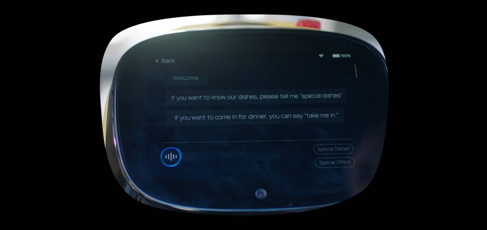 Robot serveur KettyBot - écran publicitaire, navigation IA et modes polyvalents pour lieux publics et restaurants_1