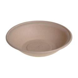 Saladier canne à sucre, sans PFAS, ø 21 x 4,5 cm - 600 ml (500 unités) - 14970.N_0