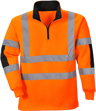 Sweat-shirt haute-visibilité orange b308, xxl_0