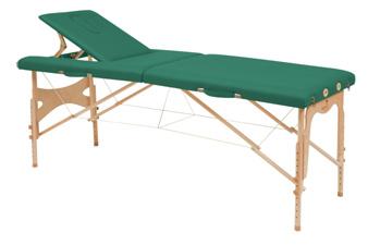 Table de massage pliante en bois avec tendeur standard - C-3209M65 - 70x192 cm, réglable en hauteur et dossier inclinable_0