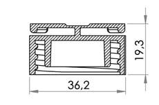 03-561-1105 - Bouchon à vis en plastique PE avec ailettes - Carmo - cond. standard 2 x 500 mm_1