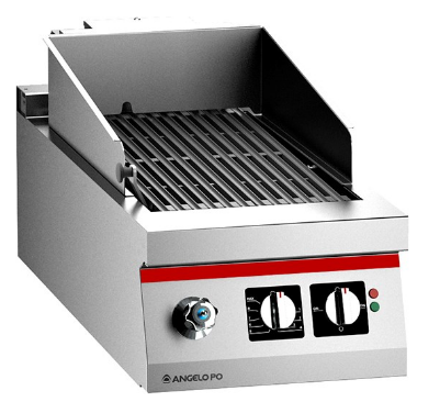 Grillade barréaudée électrique - acier inox AISI 304 - grille en fonte émaillée - cuve 10 L - 5,25 kW_0