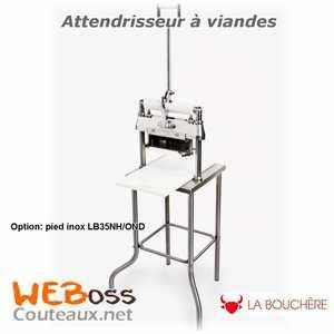 ATTENDRISSEUR MANUEL LA BOUCHERE TYPE 35NSH AVEC PIED INOX POUR LB35NH