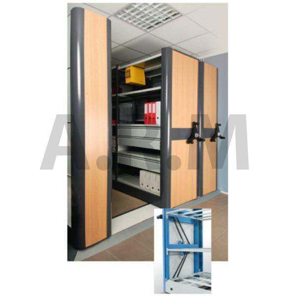 Base mobile  pour le déplacement de rayonnages de grandes dimensions - FLIP_0