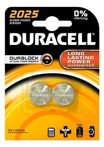 DURACELL - PACK DE 2 PILES BOUTON LITHIUM CR2025 - 3