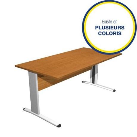 BUREAU OPÉRATIONNEL PIEDS MÉTAL MAIA L.140 CM (COLORIS AU CHOIX)