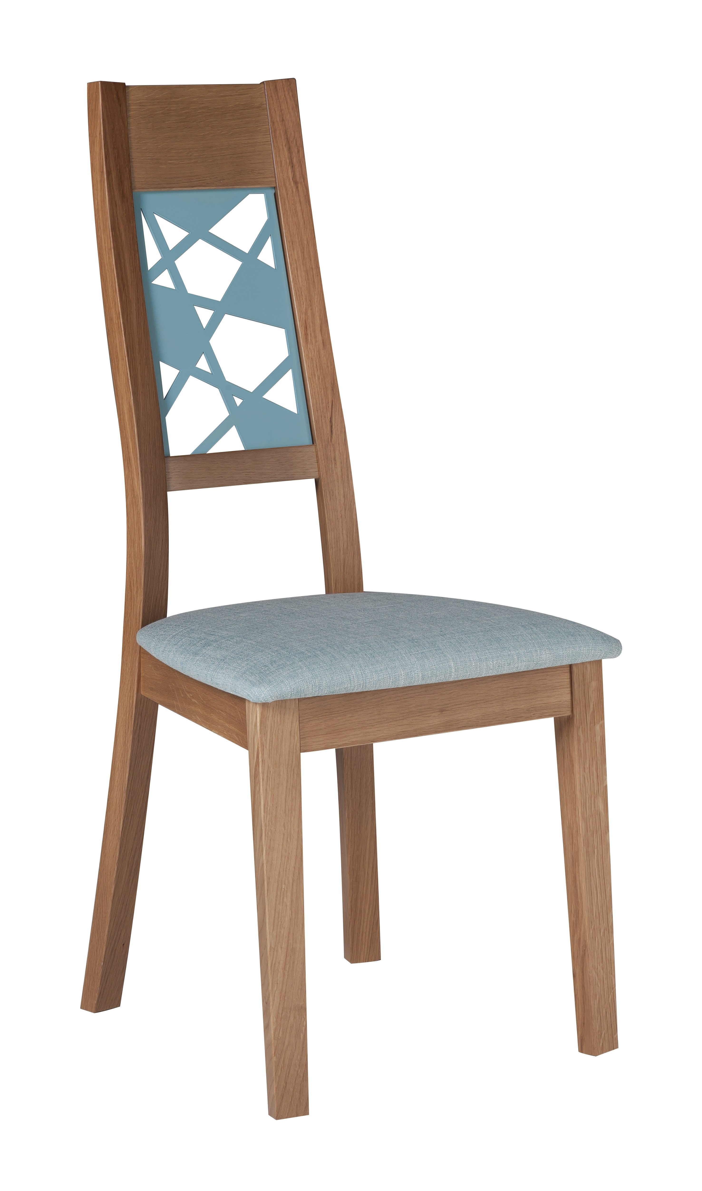 Chaise Héloïse en bois massif et métal - modèle moderne en chêne avec finitions personnalisables_0