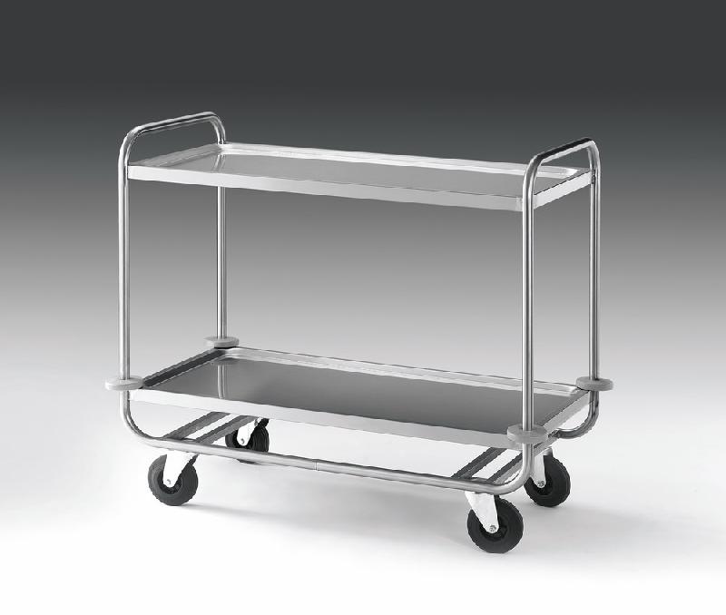 Chariot de service en inox avec 2 niveaux 1000x500 mm - IFA0001_0