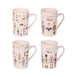 Coffret de 4 mugs Nutcracker 38 cl -  Décoré Rond Porcelaine Table Passion 12x8 cm - multicolore porcelaine 3106232313370_0