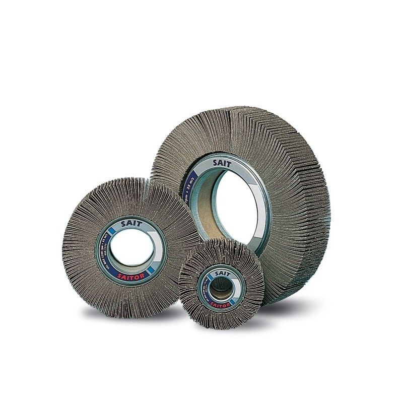 F-SAITOR C - Roue à lamelle - SAIT Abrasivi - Abrasif C-Carbure de silicium pour pierres, céramiques et métaux non ferreux_0