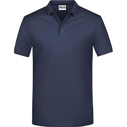 JAMES NICHOLSON, Polo homme, manches courtes, manches avec bande elasthanne, bleu navy, XXXXL, - XXXXL bleu 7865540402522_0