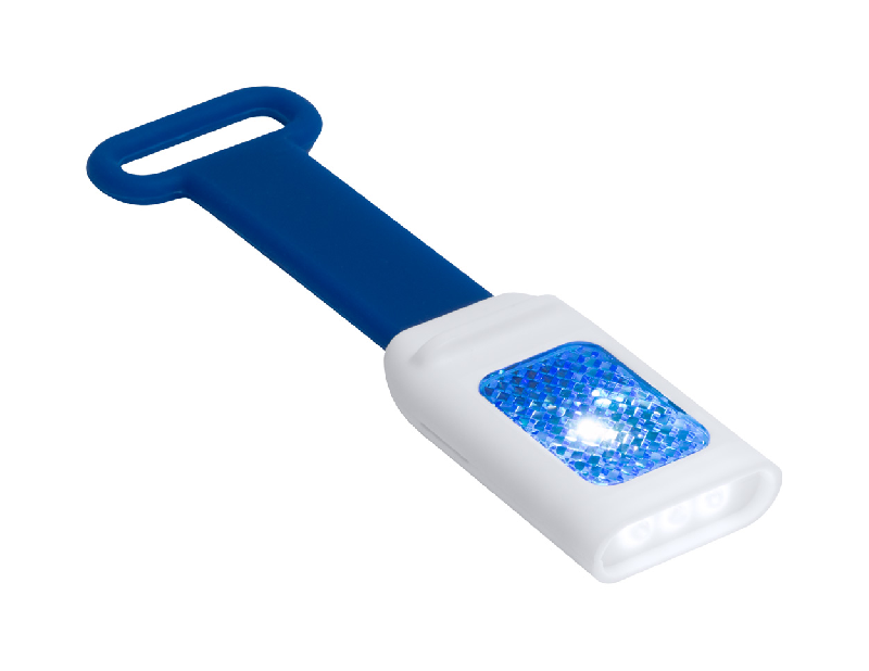 Lampe flash - 4 LED en plastique avec réflecteur et bracelet en silicone - Livrée avec piles boutons_0
