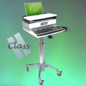 Chariot informatique Laptop Drawer Cart H Class - Ergonoflex - 23,58 kg - réglable en hauteur, antibactérien et sécurisé_0