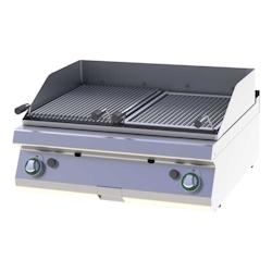 Materiel chr pro Grill Pierre de Lave au Gaz à Poser Double Zone de Cuisson   15 kW - 0685071909652_0