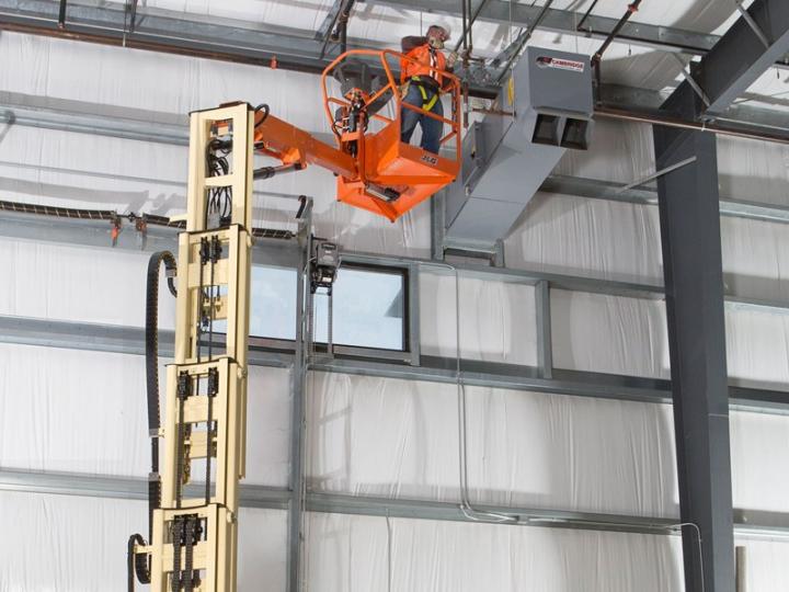 Nacelle à mât vertical électrique - Location - Hauteur de travail 12m - Réf. NASL-VERT-12M_0