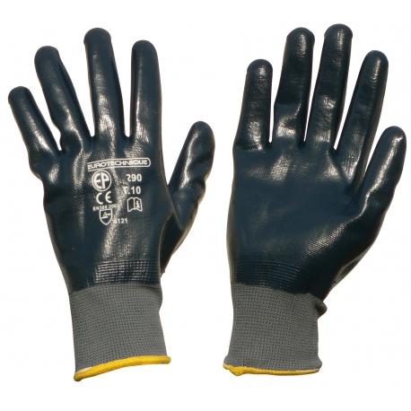 Paire de gants nylon/nitrile facadier (taille 10) TALIAPLAST | 371111_0