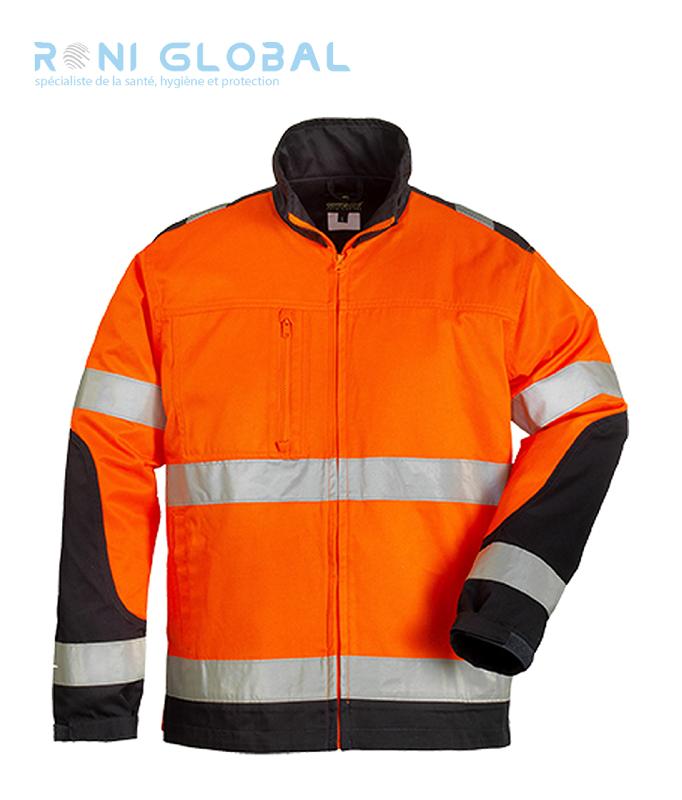 Veste de sécurité haute visibilité antisalissure en coton et polyester - 5 poches - Class 2 - Patrol Coverguard_0