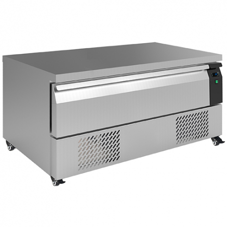 Soubassement réfrigéré mixte - Froid positif +1/+4°C ou négatif -18/-21°C - 116L - Acier inox AISI 304_0