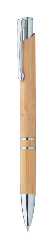 Stylo à bille en bambou - encre bleue - couleur naturelle - 10g_0