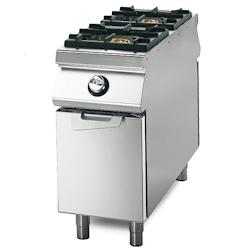 Virtus group Cuisinière à Gaz avec 2 Brûleurs sur Coffre avec Portes, Tableau de Contrôle sur Deux Côtés - Virtus - 0698142585907_0