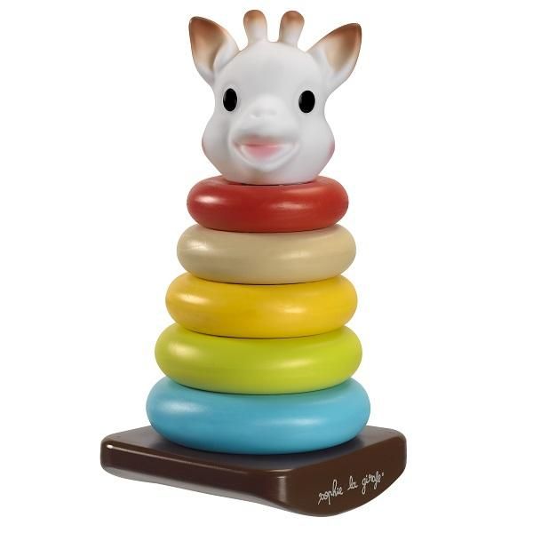 VULLI SOFT'PYRAMIDE ANNEAUX SOPHIE LA GIRAFE JOUETS 1ER ÂGE