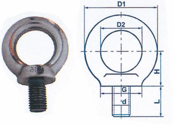 Anneaux mâles - L'Étoile - diamètre 6 à 36 mm - série n° 246-50 - inox A2 - suivant DIN 580_0
