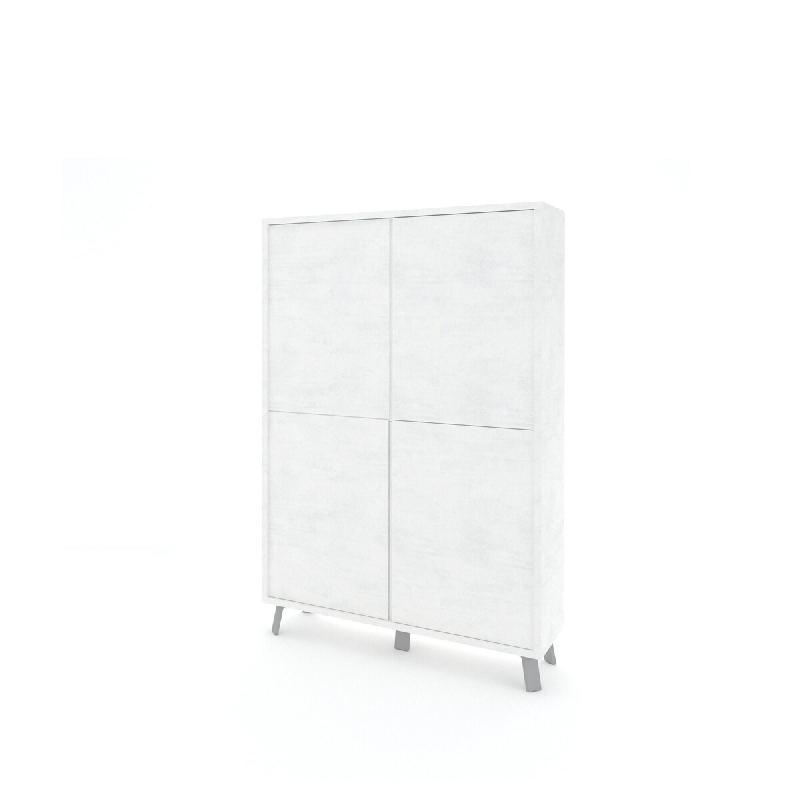 AQA Design Buffet haut VENBRUK en mélamine pierre blanche L.108 P.41 H.161 MP07035 - multicolore Bois manufacturé MP07035_0
