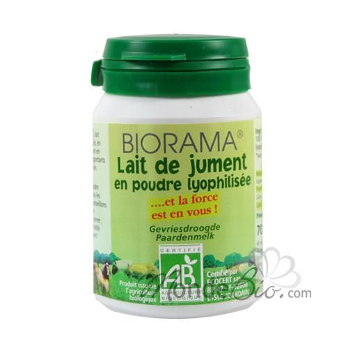 BIORAMA - LAIT DE JUMENT LYOPHILISÉ EN POUDRE