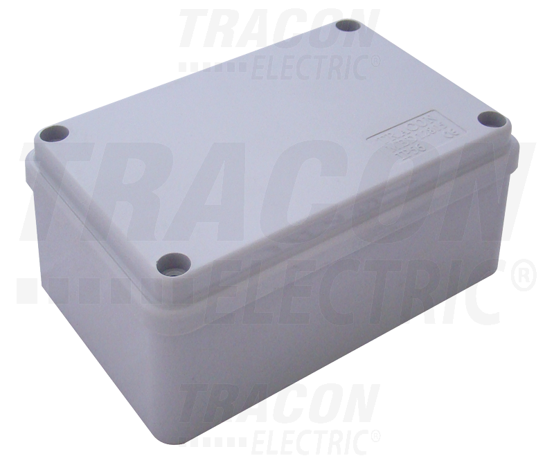 Boîtier de dérivation électronique - 120×80×50mm, gris clair, couvercle plein, IP56_0