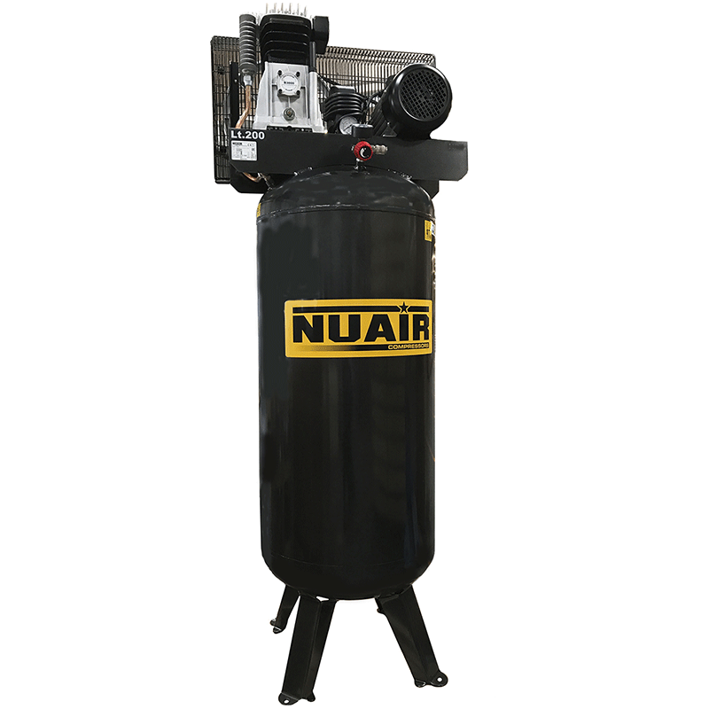 Compresseur d'air à piston NUAIR - 200 litres - 3 CV - 400V triphasé - Réf. 11575019_0