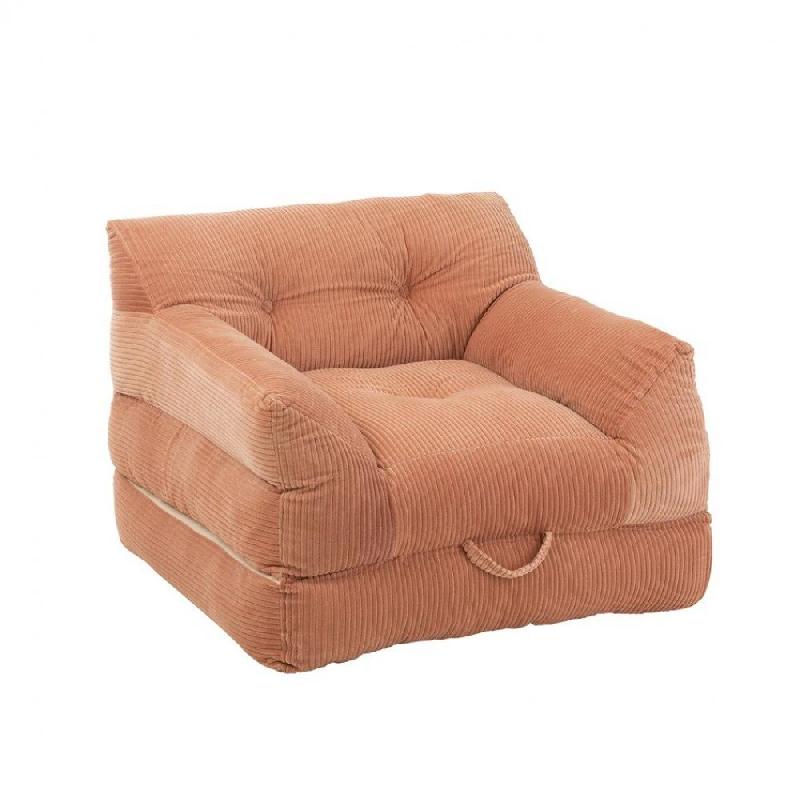 FAUTEUIL CONVERTIBLE CHARLENE ROSE COTON / MOUSSE_0