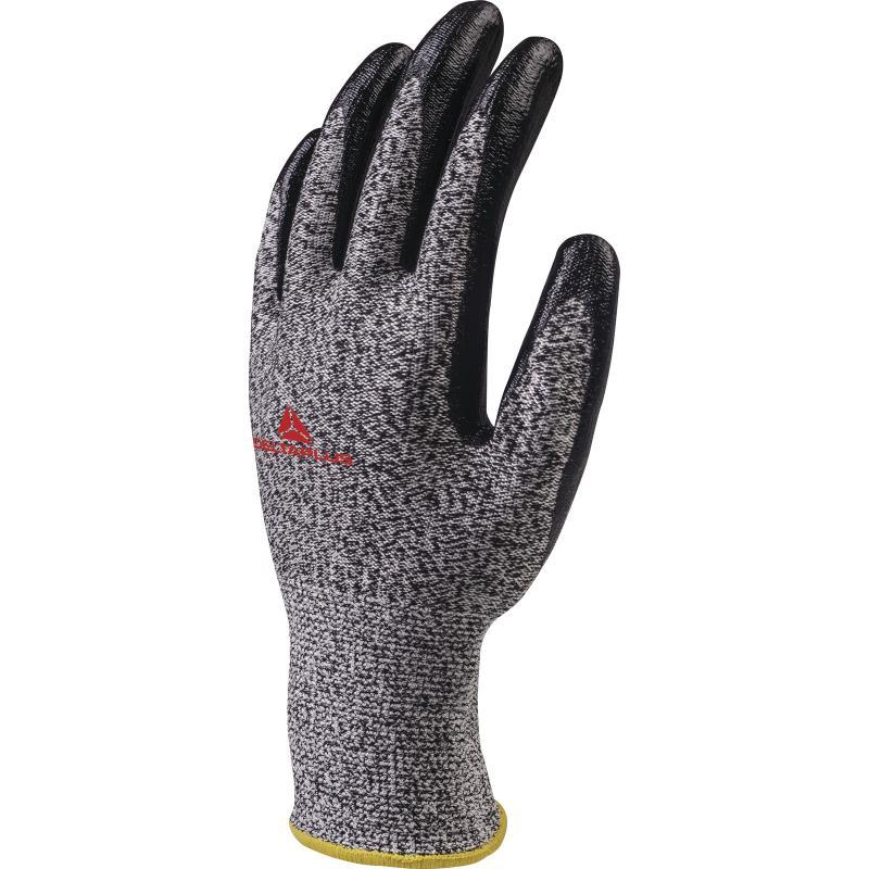 Gant anti-coupure tricot Econocut - paume enduite nitrile - jauge 13 - sachet de 3 paires - réf. VECUT43G3_0