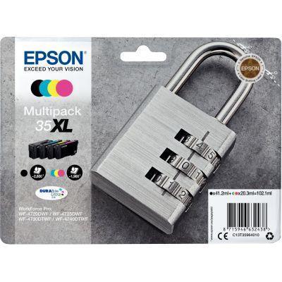 Lot de 4 cartouches jet d'encre Epson T358640 - Noir, Cyan, Magenta et Jaune - Haute capacité_0