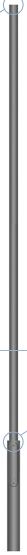 Mât d'éclairage public octoconique Velas - en acier - hauteur 2500 à 5000 mm - diamètre 90 mm - diamètre base 140 mm_0