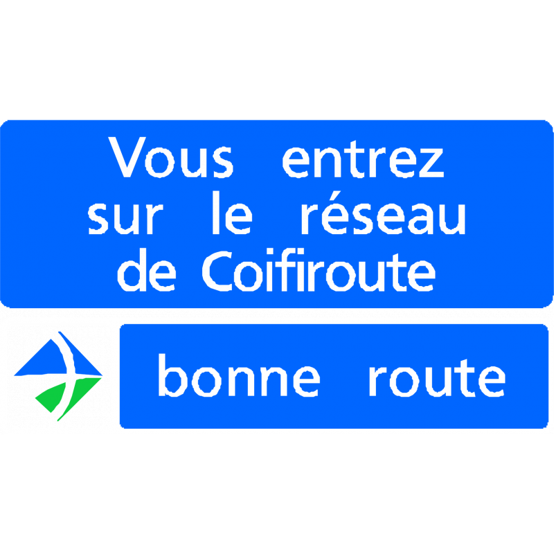 Panneau de localisation concession réseau autoroutier E38 - WP Signalisation - résine thermoplastique, recyclable à vie_0
