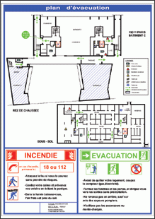 Plan d'évacuation pour immeuble d'habitation_0