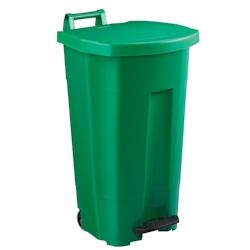 Rossignol - Poubelle mobile à pédale 90L BOOGY - vert/vert - vert plastique 56361_0