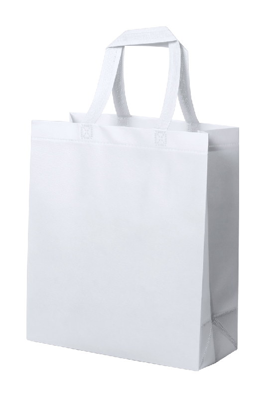 Sac shopping laminé non tissé - couleur blanc - 25.67 gr_0