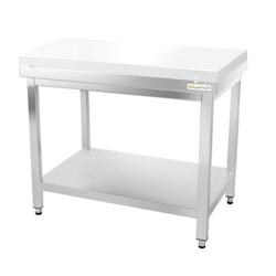 Table de boucher avec plaque de découpe blanche - 1000 x 700 mm / GOLDINOX - blanc inox 3701770819041_0