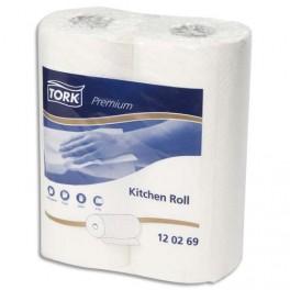 TORK PAQUET DE 2 ROULEAUX D'ESSUIE-TOUT KITCHEN PLUS 2 PLIS BLANC