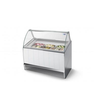 Vitrine à crèmes glacées froid ventilé, pour chr, traiteurs, boulangeries, pâtisseries, marchands de glace et snacks -  bermudalx isa_0