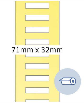 Étiquette en rouleau thermotransfert 71x32 mm - 4075_0