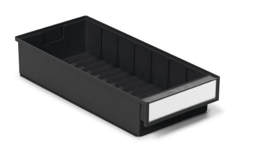 Bac étagère ESD Noir - 186x400x82 - (carton : 15 bacs)_0